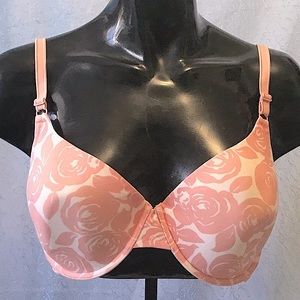 Gillian & O'Malley 40D Peach & Cream Underwire Bra